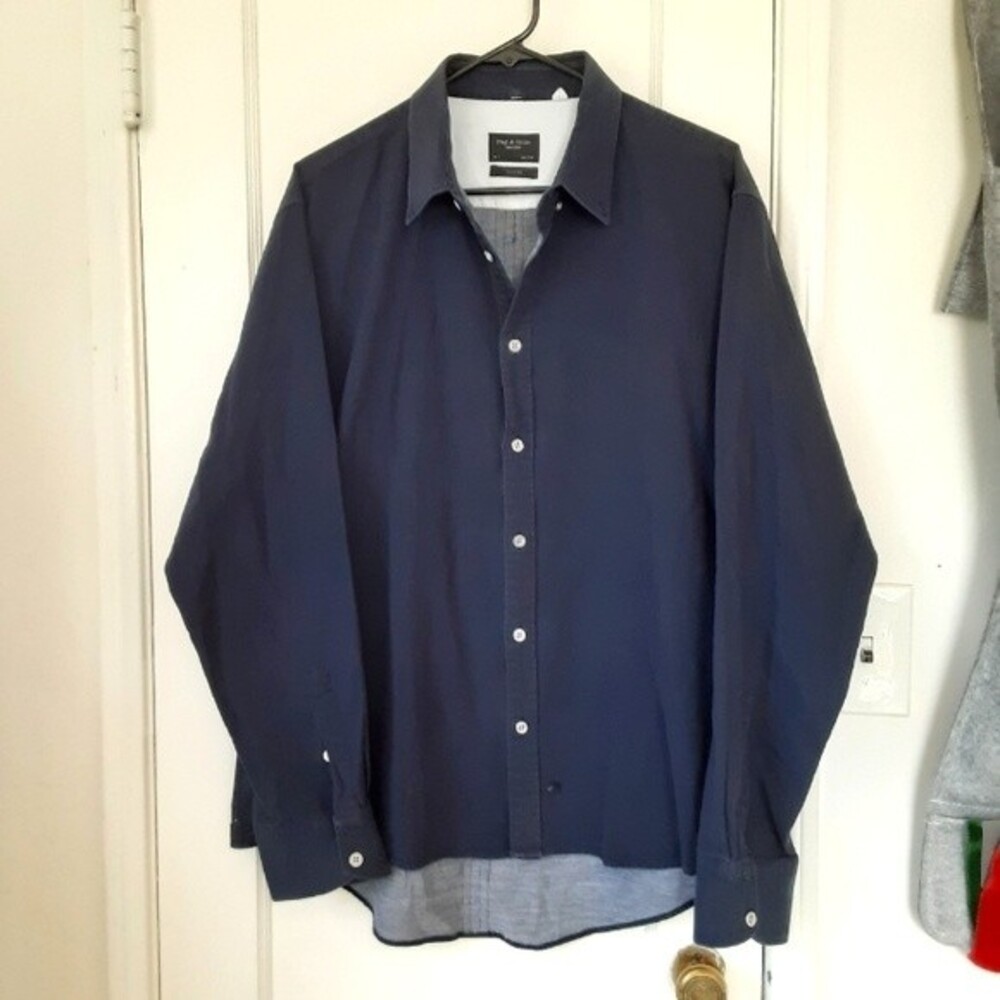 rag & bone Men's Shirt Long Sleeve Size XXL